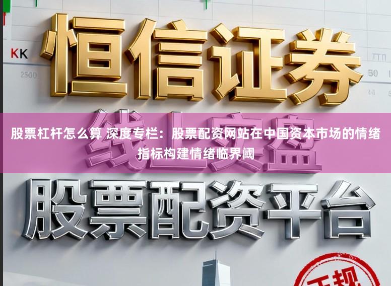 股票杠杆怎么算 深度专栏：股票配资网站在中国资本市场的情绪指标构建情绪临界阈