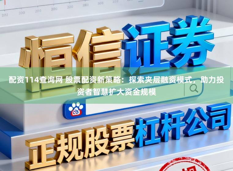 配资114查询网 股票配资新策略：探索夹层融资模式，助力投资者智慧扩大资金规模