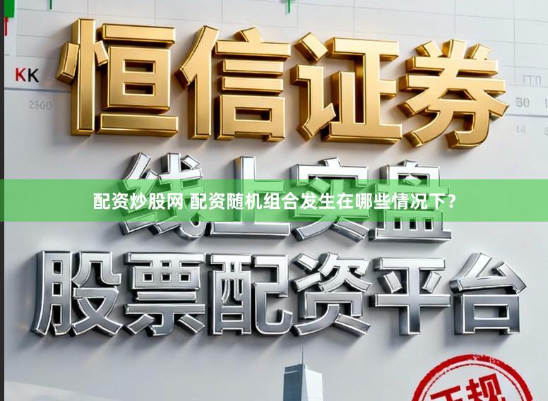 配资炒股网 配资随机组合发生在哪些情况下？